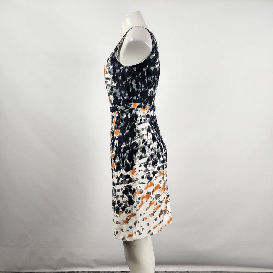 Andrea Jovine Black Tye Dye Shift Dress Size 4