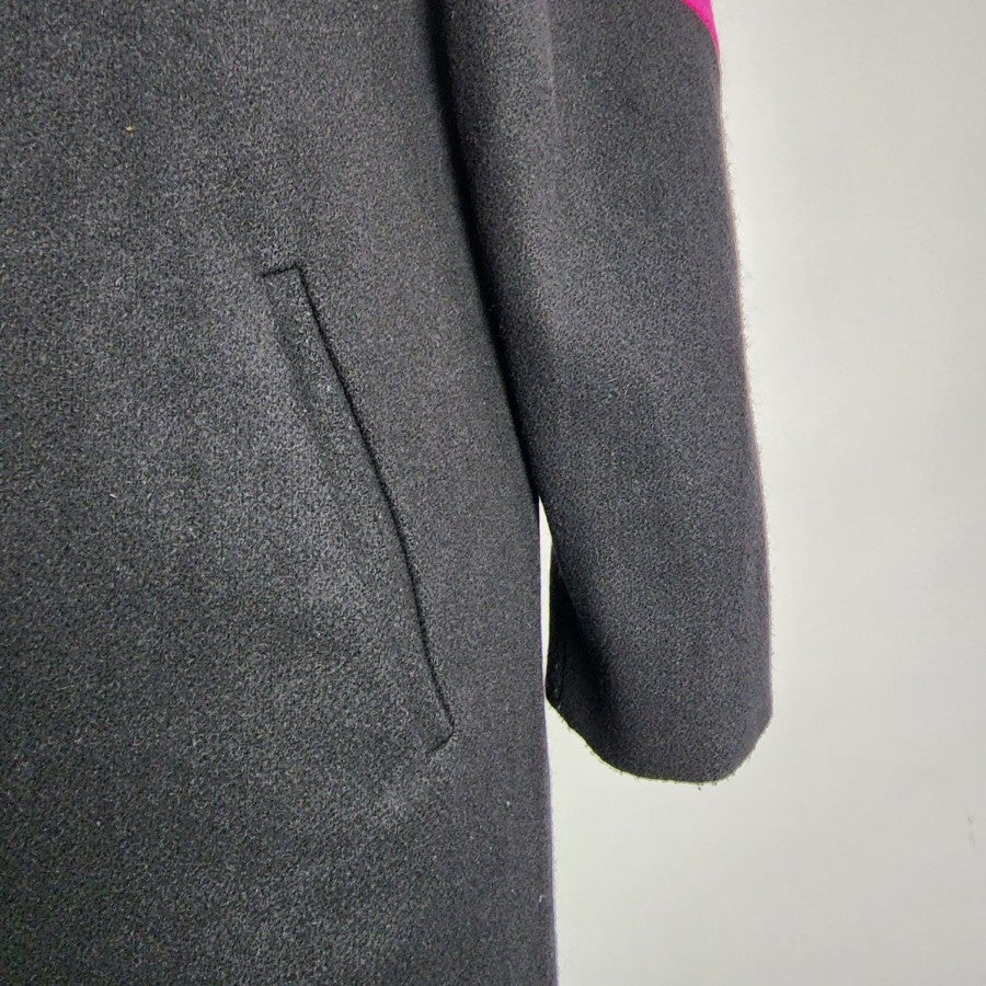 Vintage 80s Komitor Color Block Wool Button Up Jacket Size L/XL