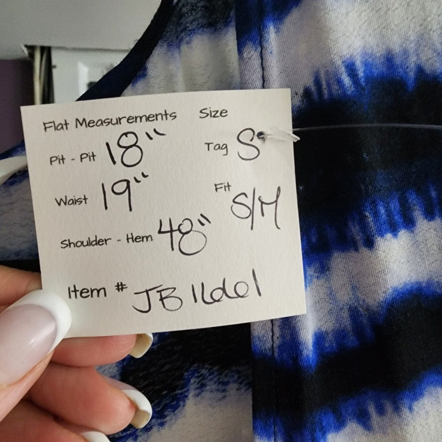 Reitmans Blue Tye Dye Long Cardigan Size S/M