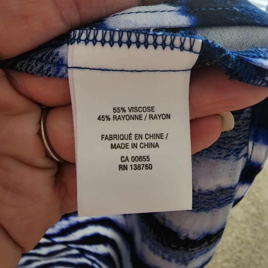 Reitmans Blue Tye Dye Long Cardigan Size S/M