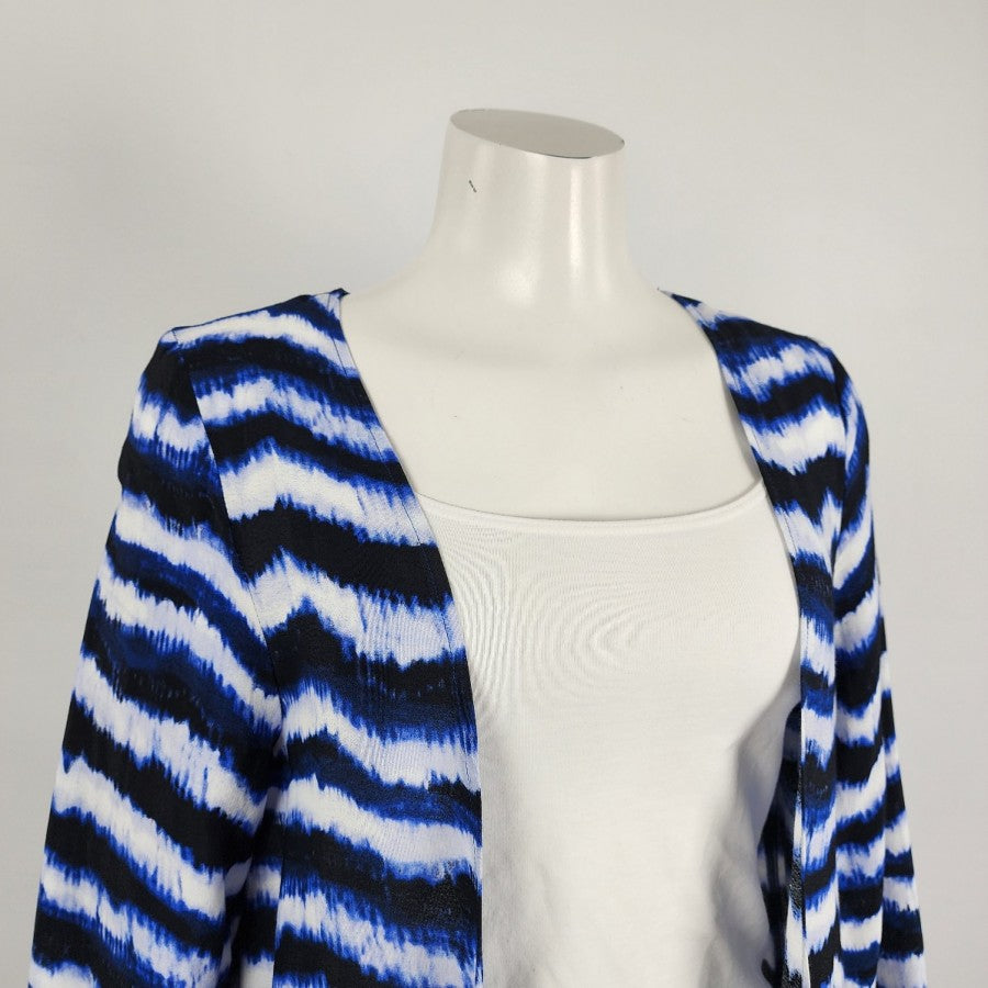 Reitmans Blue Tye Dye Long Cardigan Size S/M