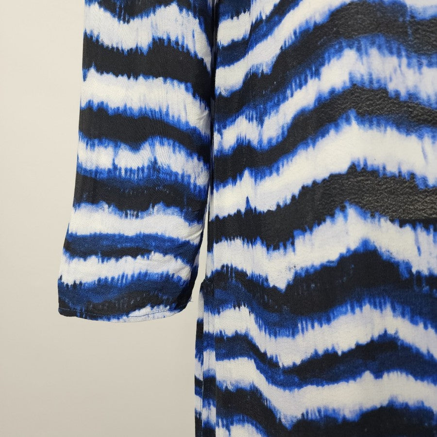 Reitmans Blue Tye Dye Long Cardigan Size S/M