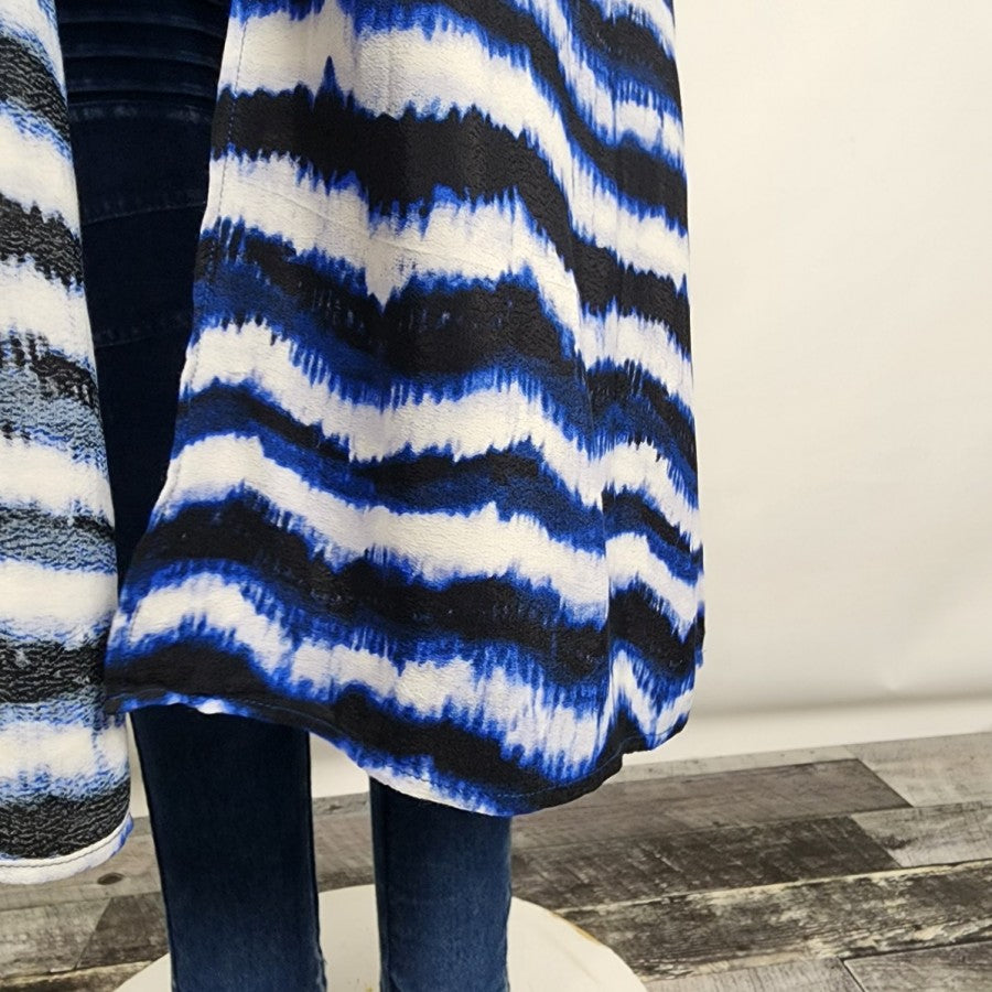 Reitmans Blue Tye Dye Long Cardigan Size S/M