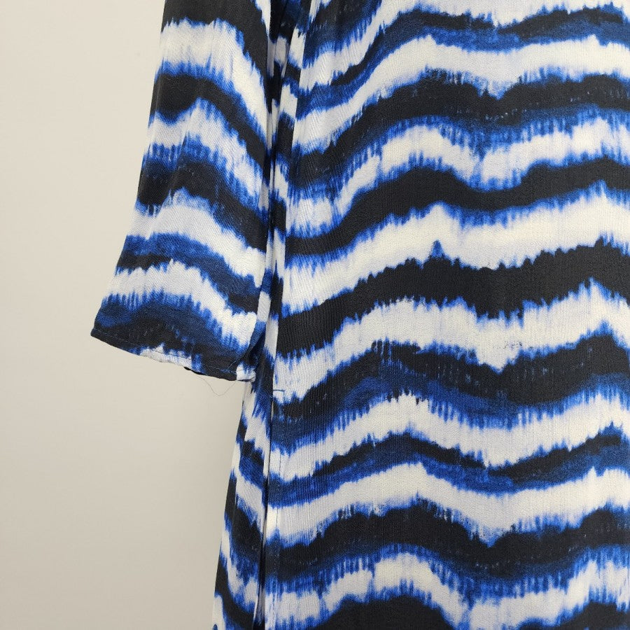 Reitmans Blue Tye Dye Long Cardigan Size S/M