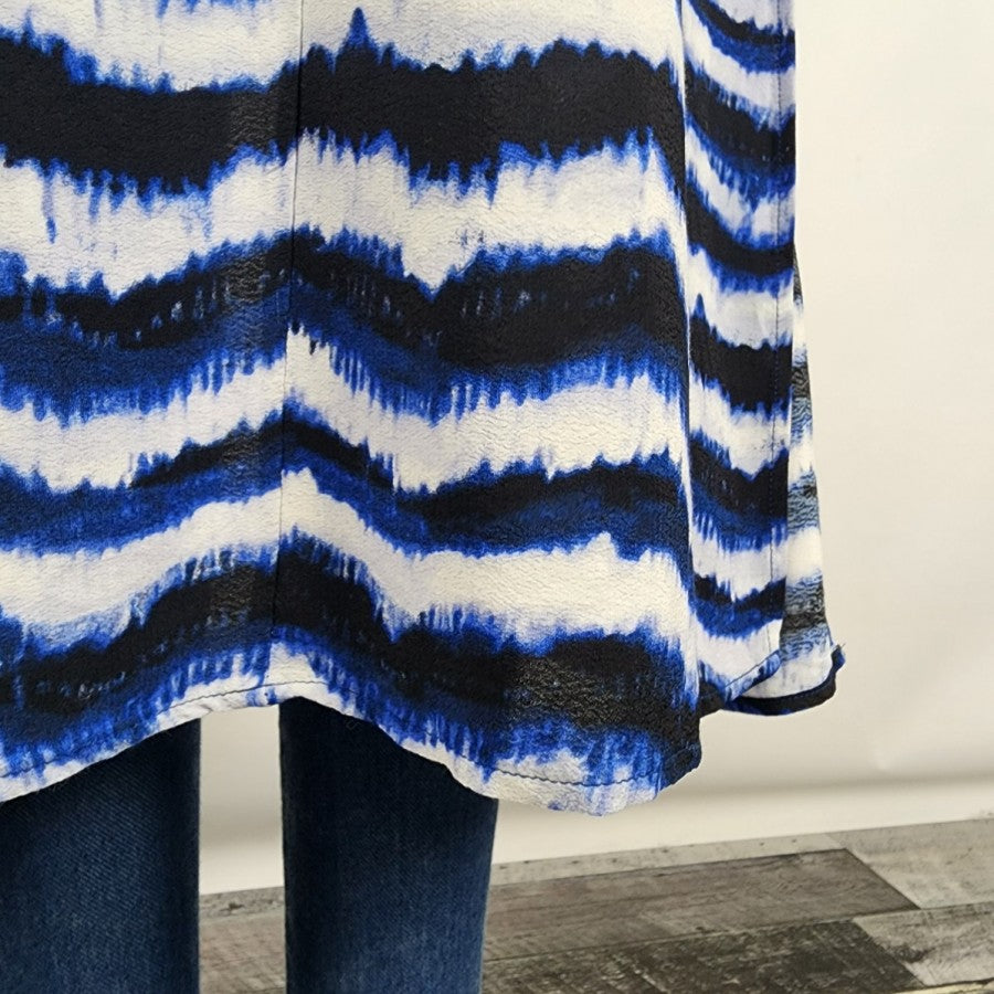 Reitmans Blue Tye Dye Long Cardigan Size S/M