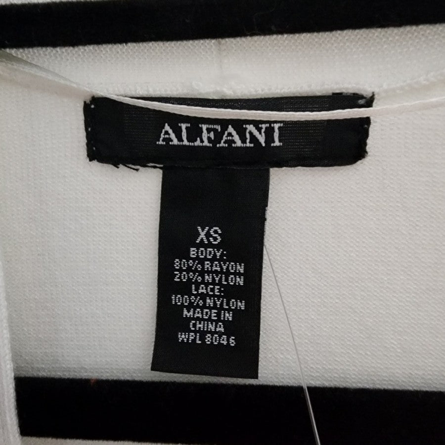 Alfani White Knit Lace Cardigan Size XS