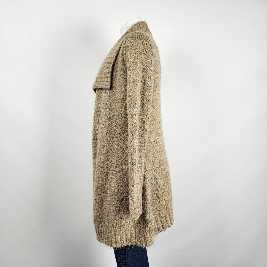 Coupe Collection Tan Knit Cardigan Size M