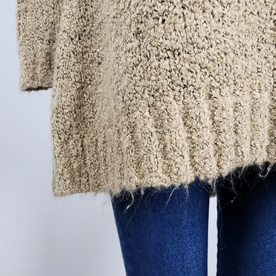 Coupe Collection Tan Knit Cardigan Size M