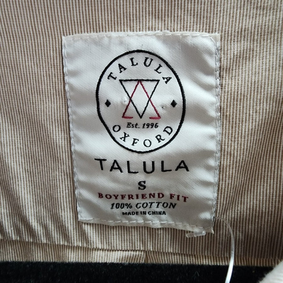 Talula Boyfriend Fit Cotton Button Up Blouse Size S
