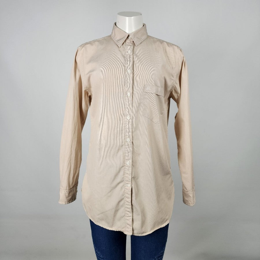 Talula Boyfriend Fit Cotton Button Up Blouse Size S