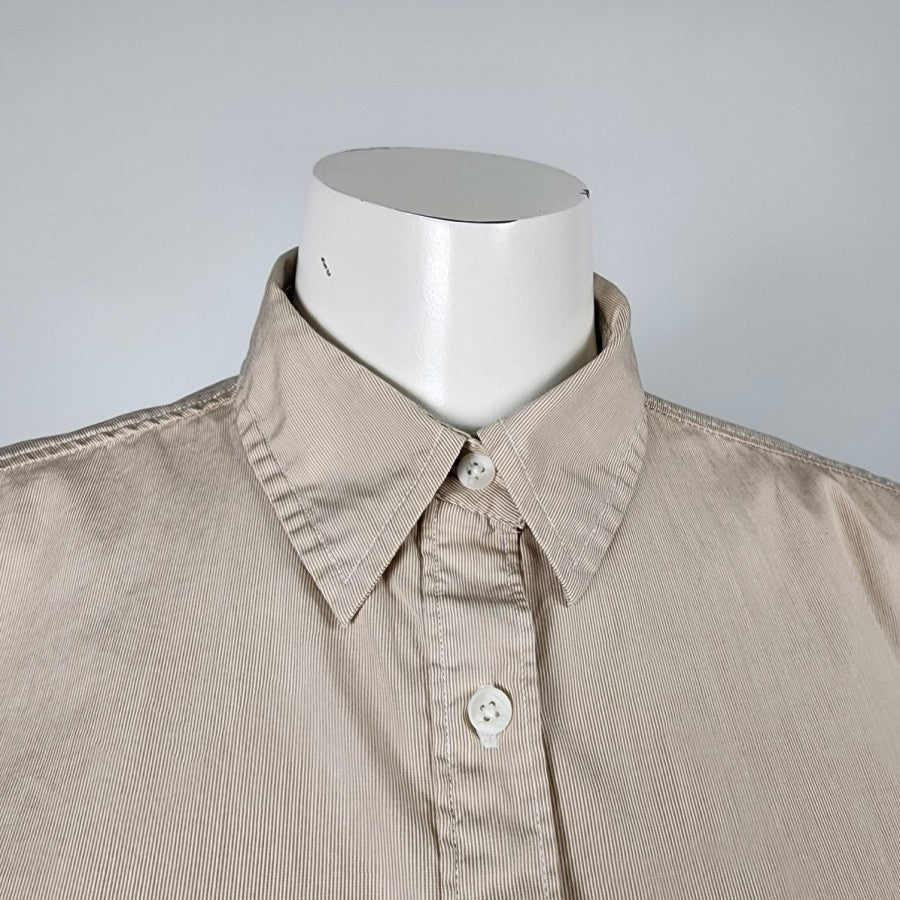 Talula Boyfriend Fit Cotton Button Up Blouse Size S