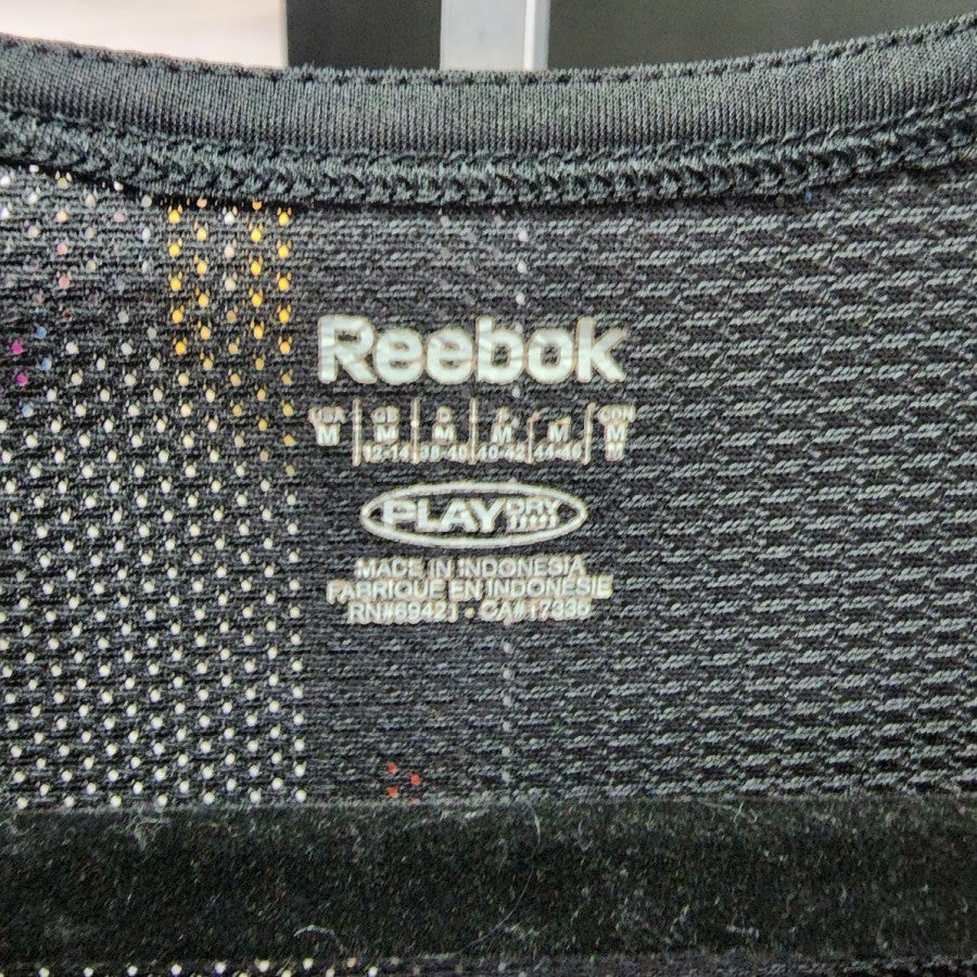 Reebok Black Athletic V Neck Sleeveless Top Size M