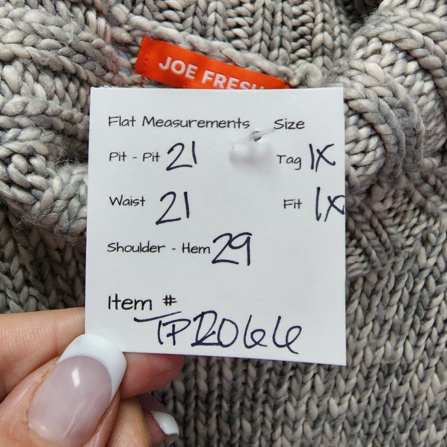 Joe Fresh Grey Knit Turtle Neck Sweater Size 1X