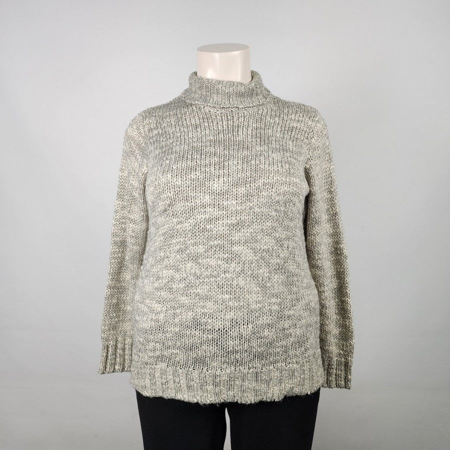 Joe Fresh Grey Knit Turtle Neck Sweater Size 1X