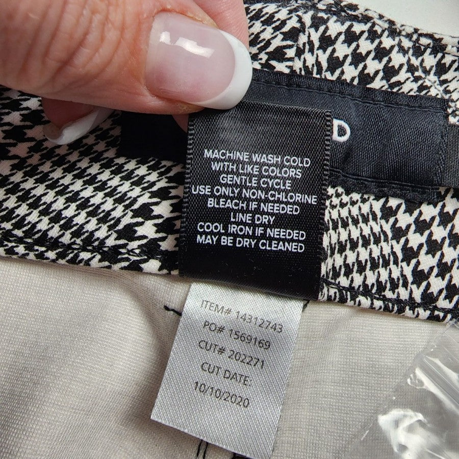 Torrid Black Houndstooth Wide Leg Trousers Pants Size 18