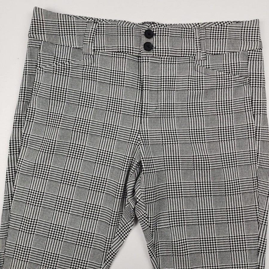 Torrid Black Houndstooth Wide Leg Trousers Pants Size 18