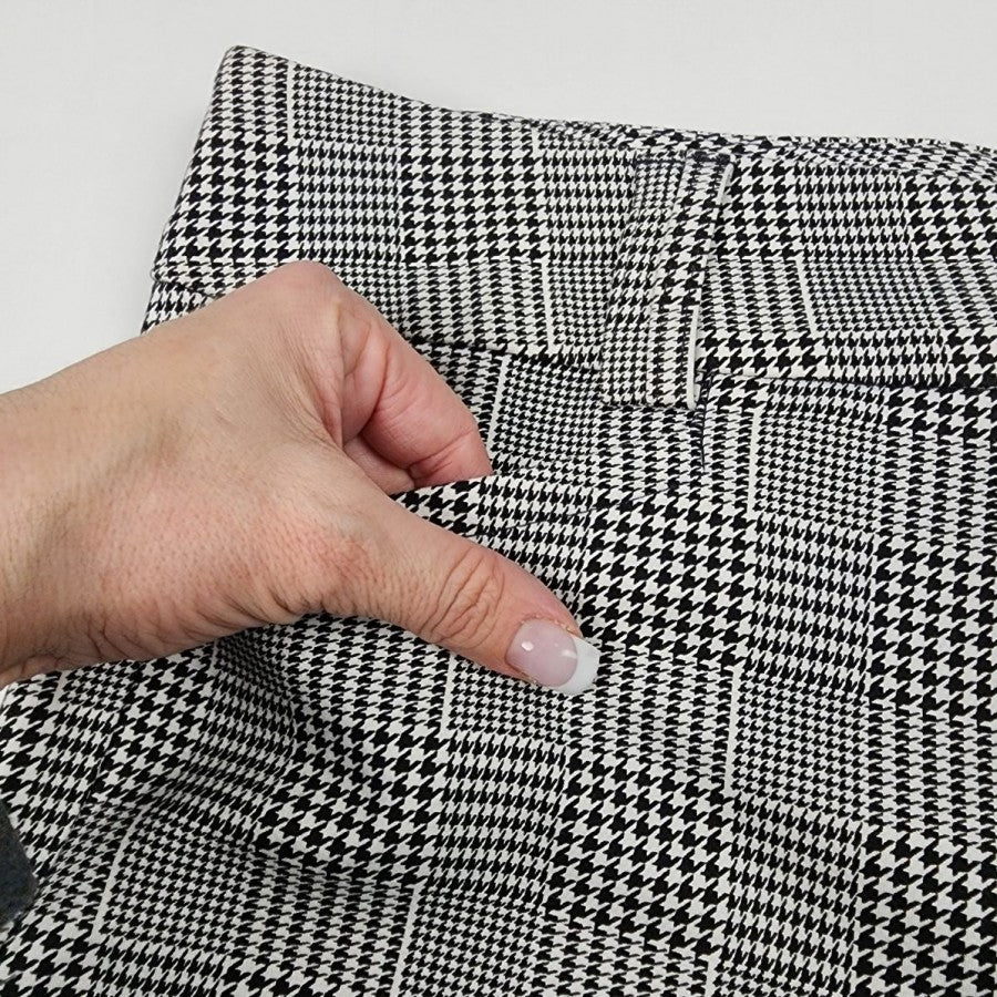 Torrid Black Houndstooth Wide Leg Trousers Pants Size 18