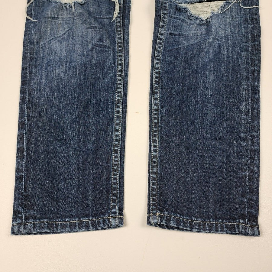 Vigoss Distressed The Boyfriend Rolled Up Skinny Jeans Size 7