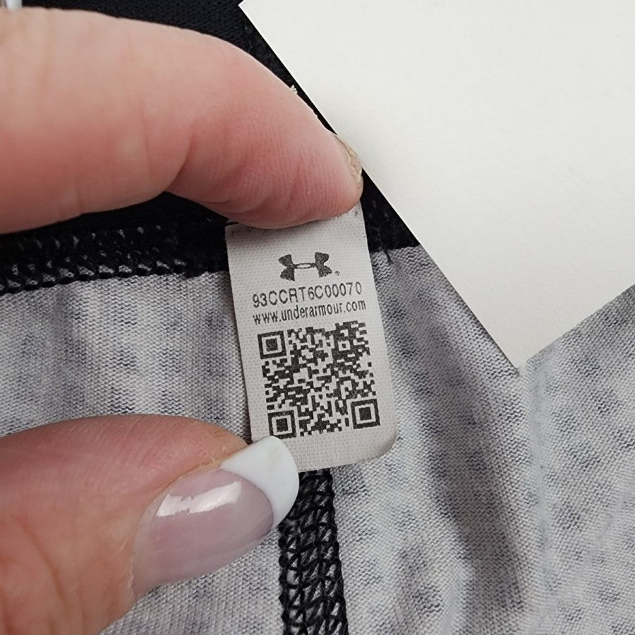 Under Armour Grey Check Print Leggings Size M