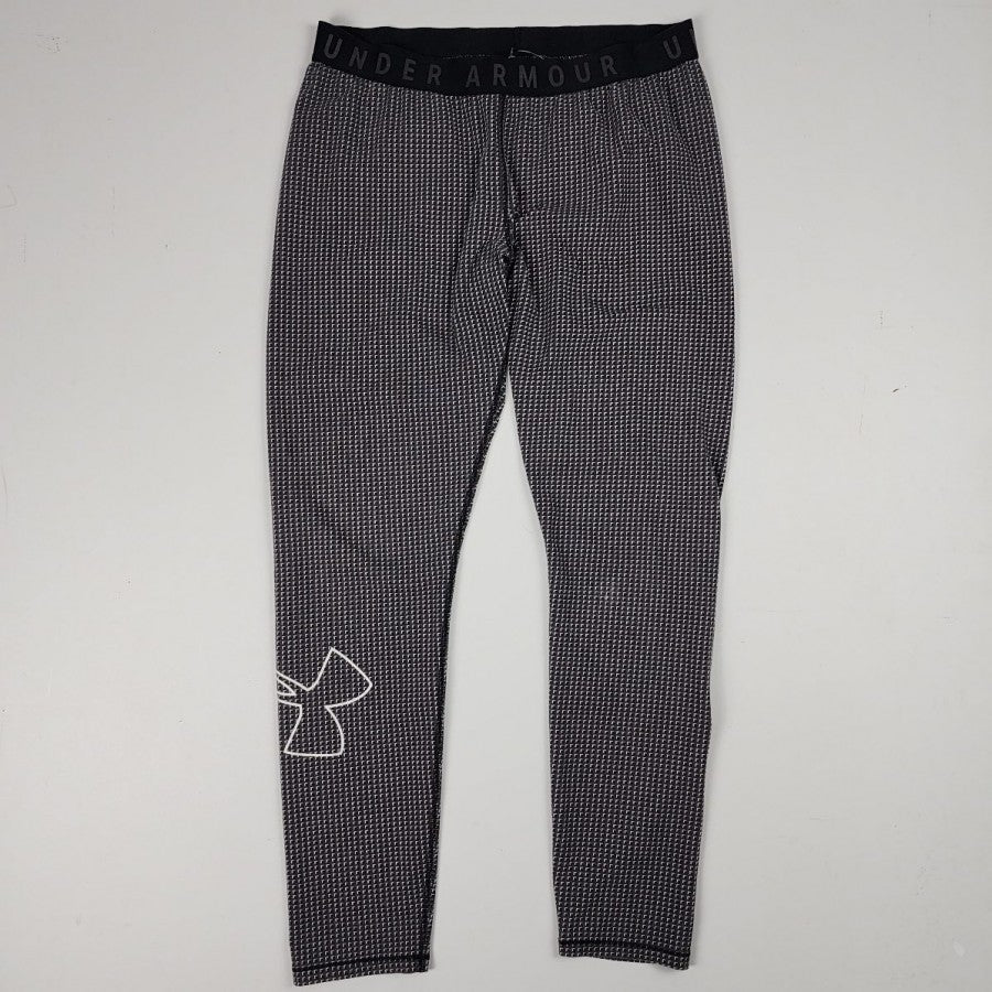 Under Armour Grey Check Print Leggings Size M