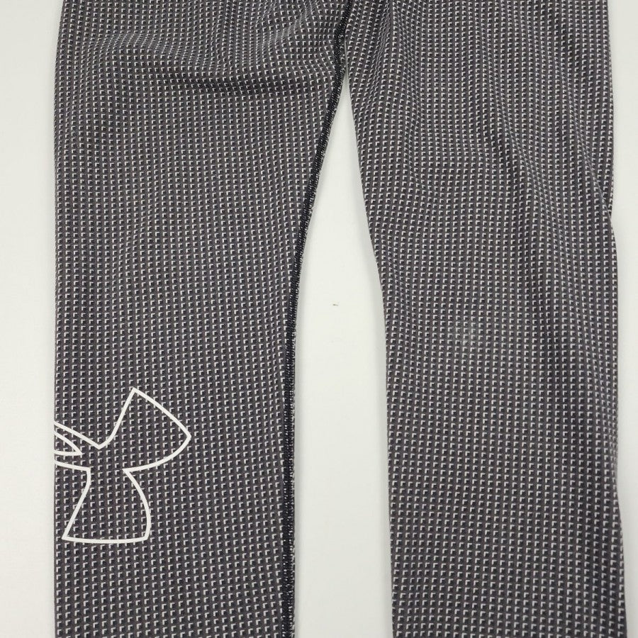 Under Armour Grey Check Print Leggings Size M