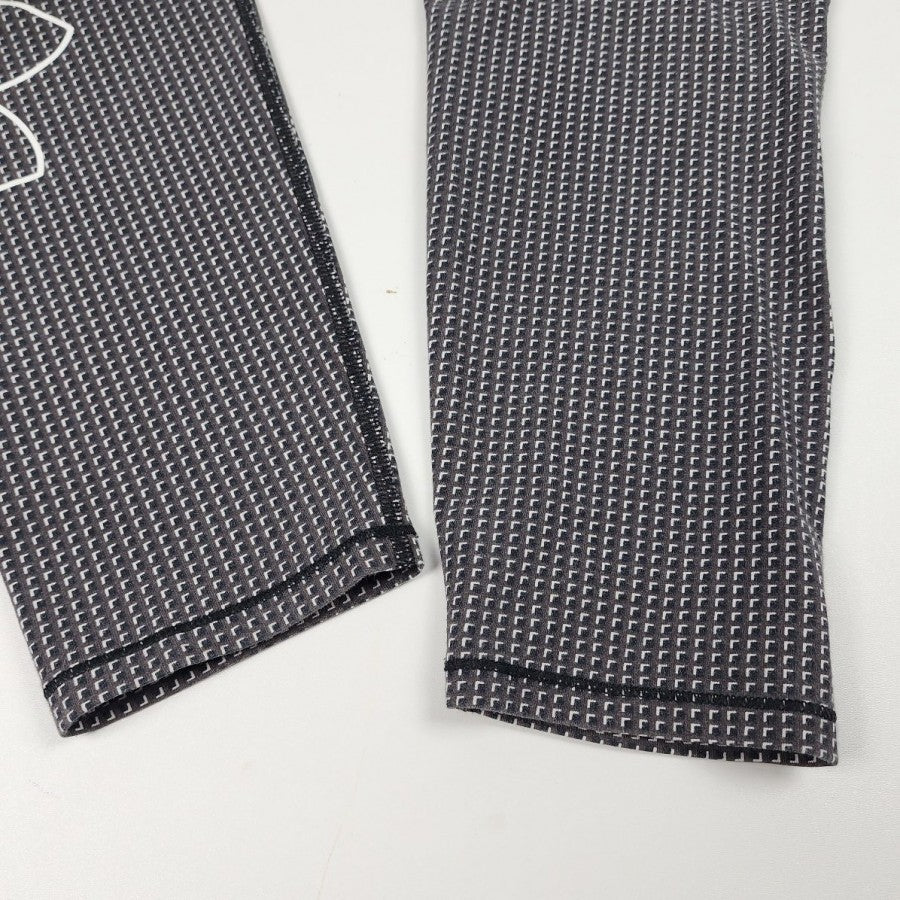 Under Armour Grey Check Print Leggings Size M