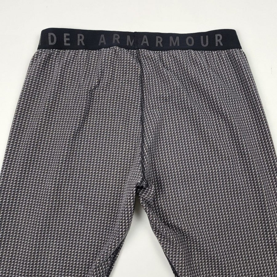 Under Armour Grey Check Print Leggings Size M