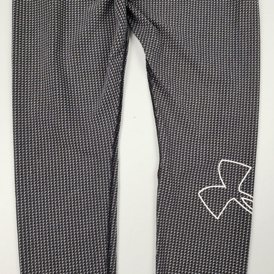 Under Armour Grey Check Print Leggings Size M