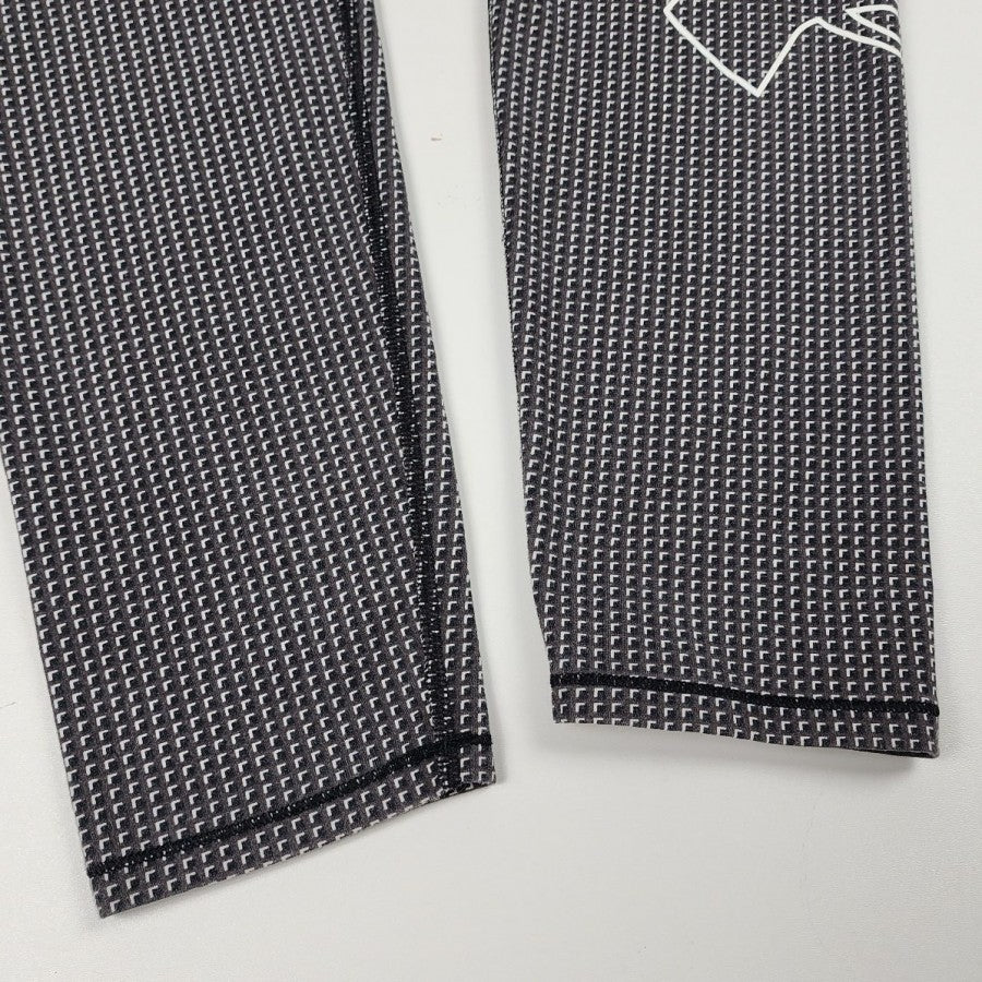 Under Armour Grey Check Print Leggings Size M