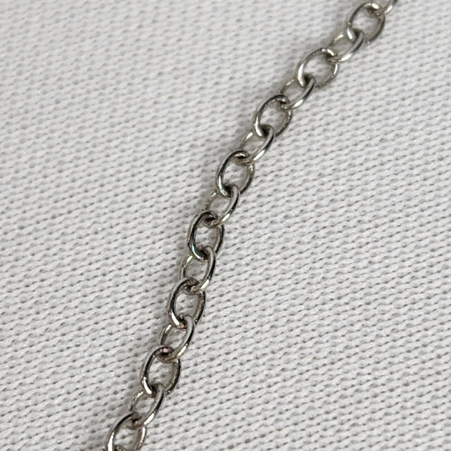 925 Sterling Silver Crystal Bow Delicate Necklace