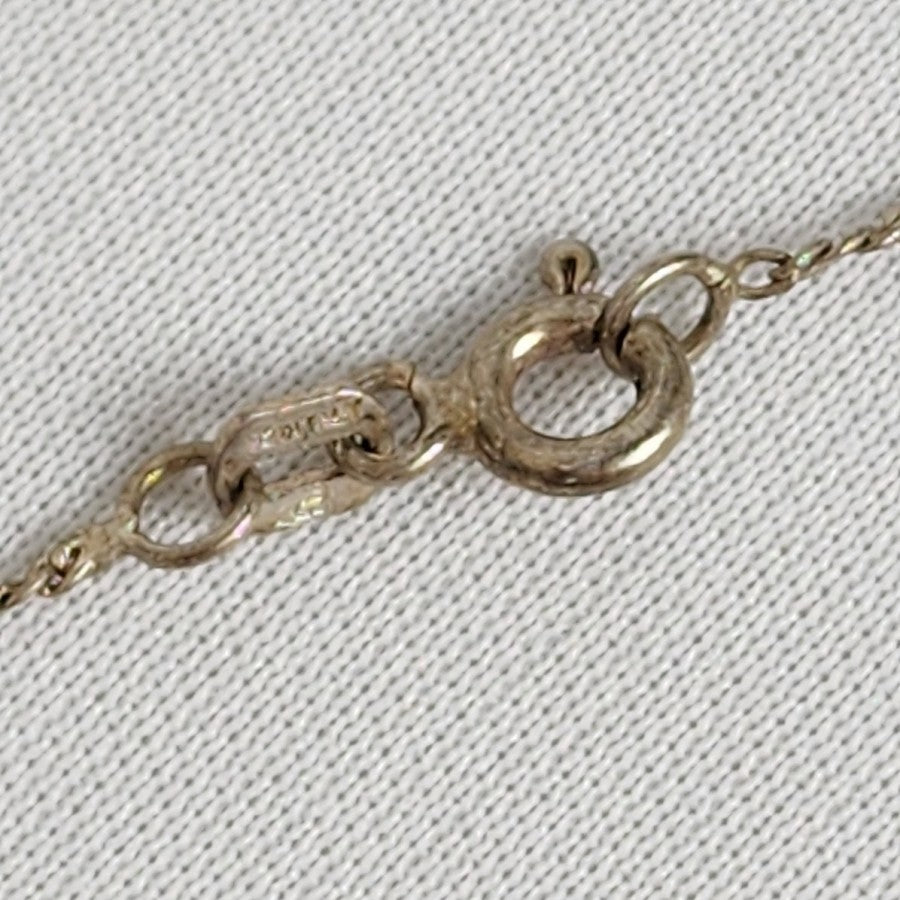 925 Sterling Silver Chain Abalone Pendant Necklace