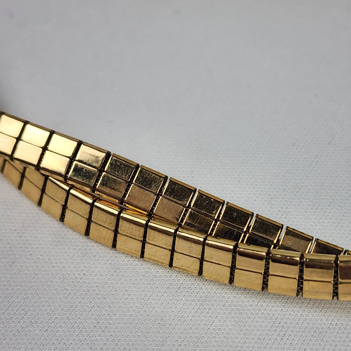 Vintage Made In Germany 12KGF Twisted Chain Collar Neklace