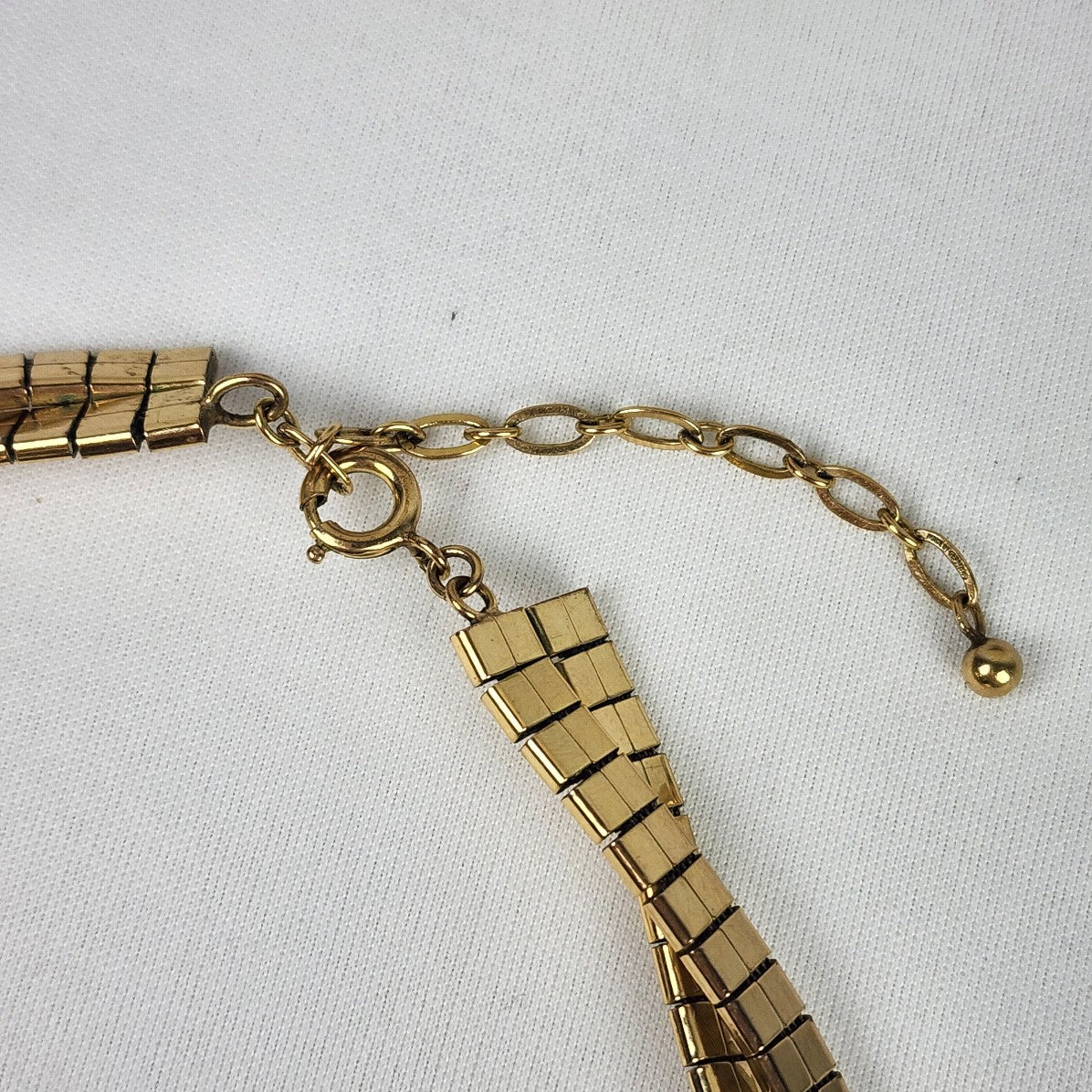 Vintage Made In Germany 12KGF Twisted Chain Collar Neklace