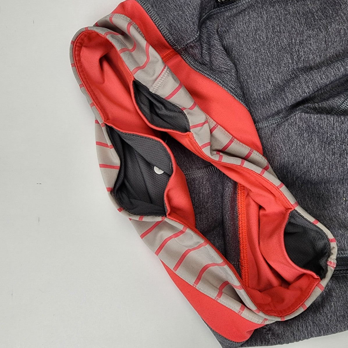 Lululemon Grey & Coral Cropped Leggings Size 4