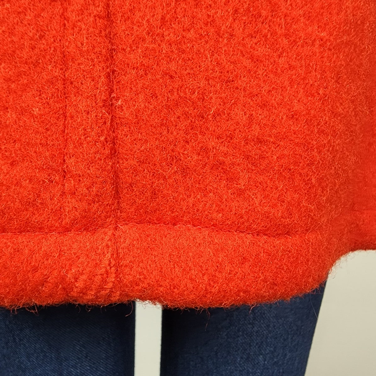 Vintage 1970s Hudson's Bay Red Point Blanket Pea Coat Size L