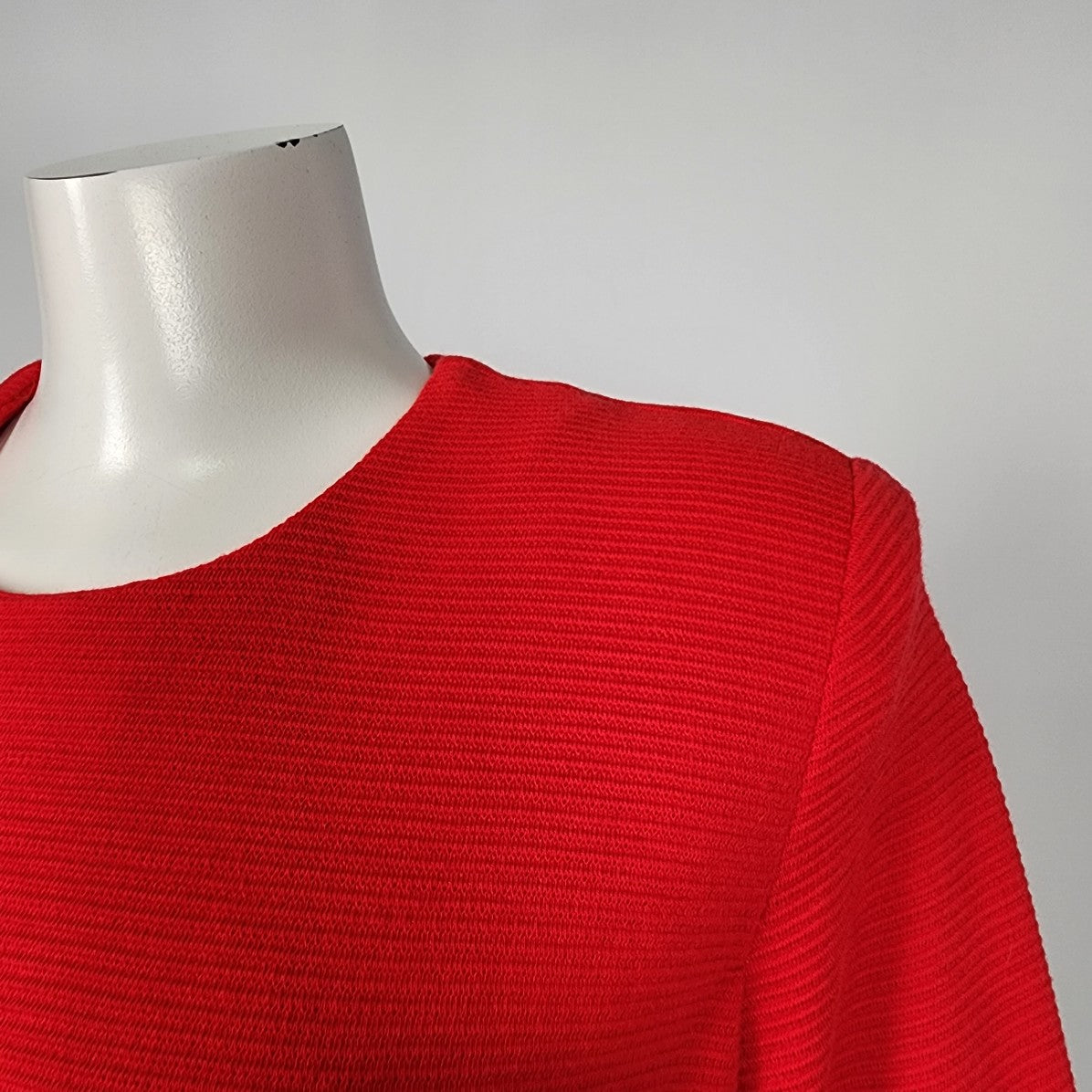 Vintage Editions Red & Black Color Block Mini Dress Size M