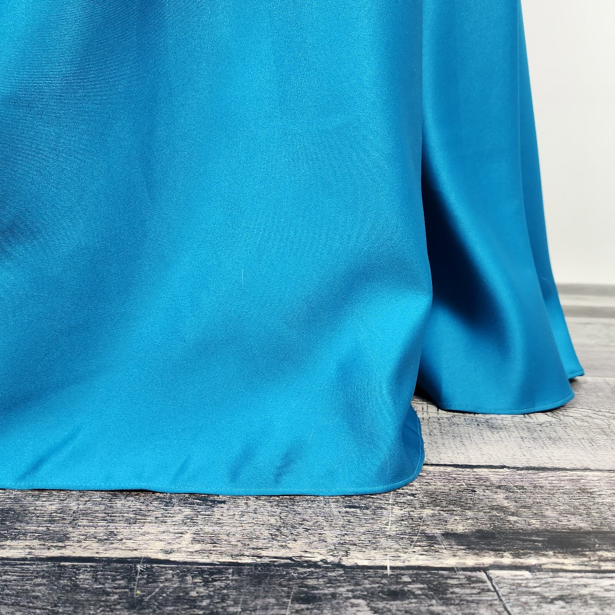 Symphony of Venus Blue Satin Crystal Detail Gown Size 1X-2X Grad Eventwear