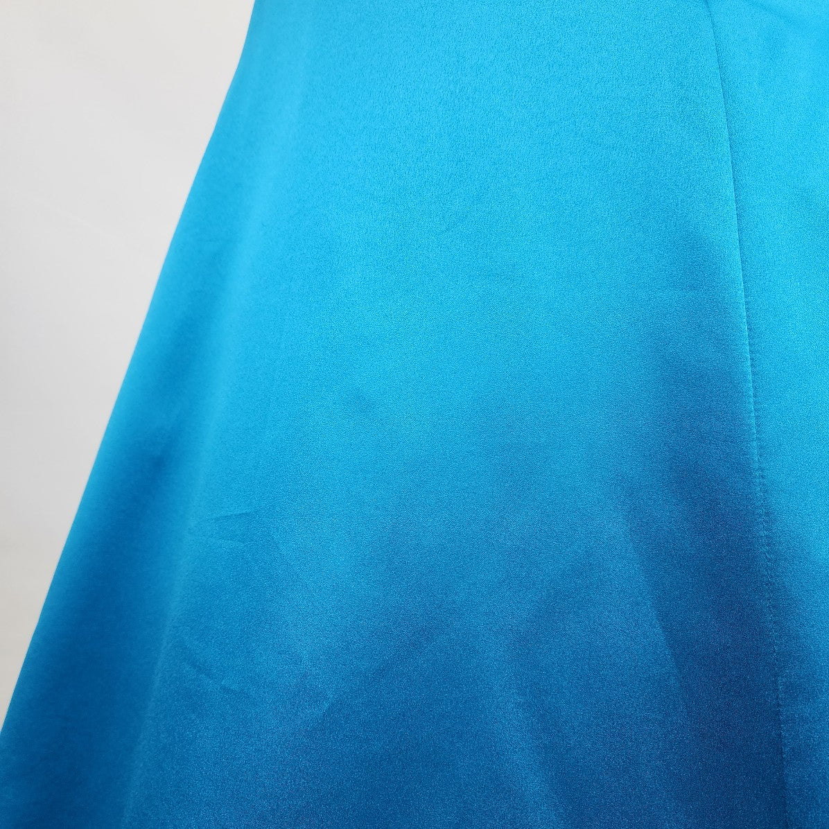 Symphony of Venus Blue Satin Crystal Detail Gown Size 1X-2X Grad Eventwear
