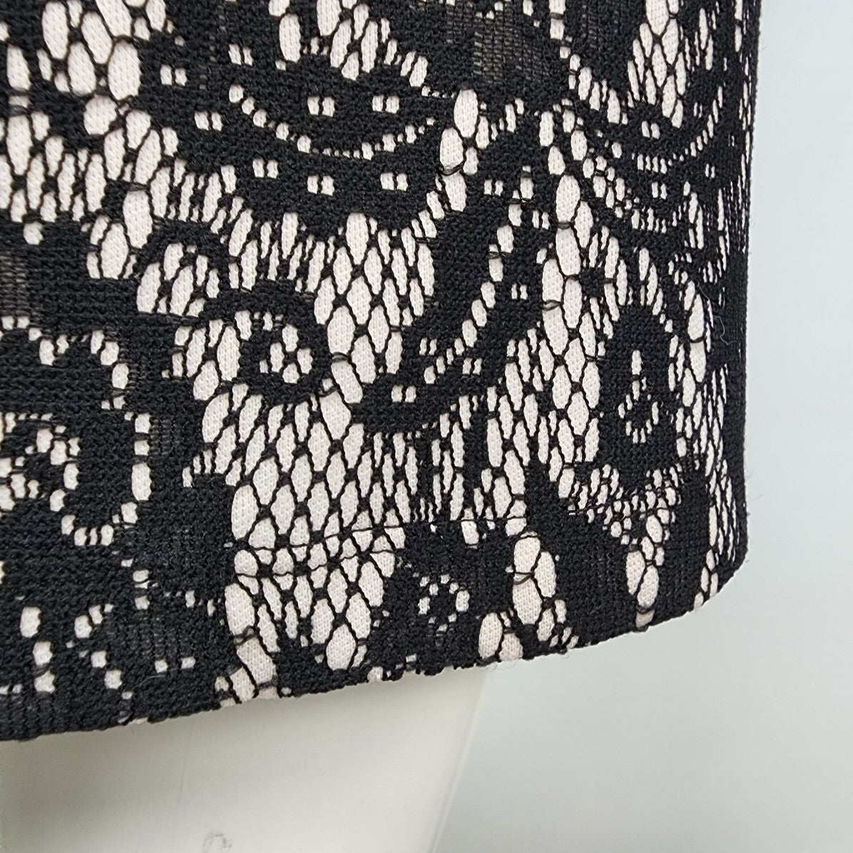 AA Studio Black Lace Sheath Dress Size 8