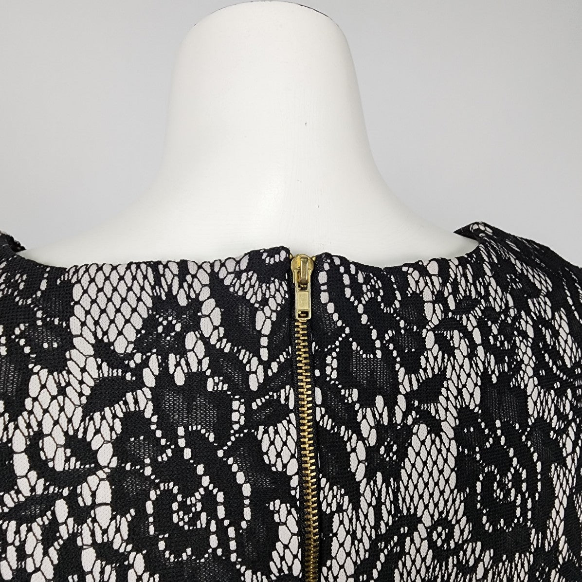 AA Studio Black Lace Sheath Dress Size 8