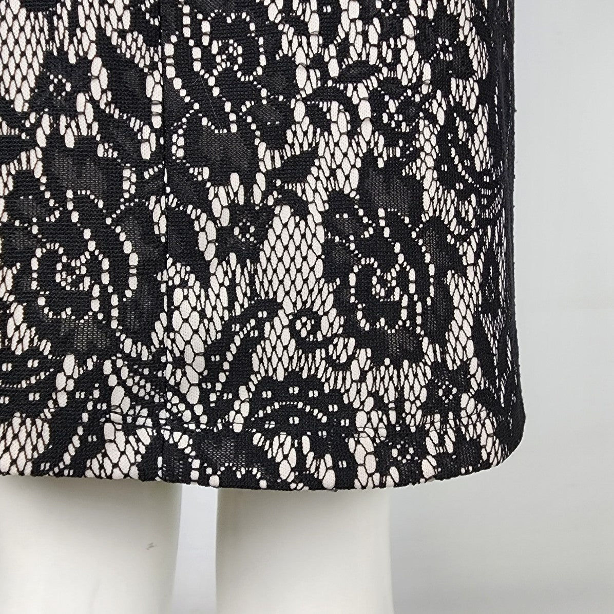 AA Studio Black Lace Sheath Dress Size 8