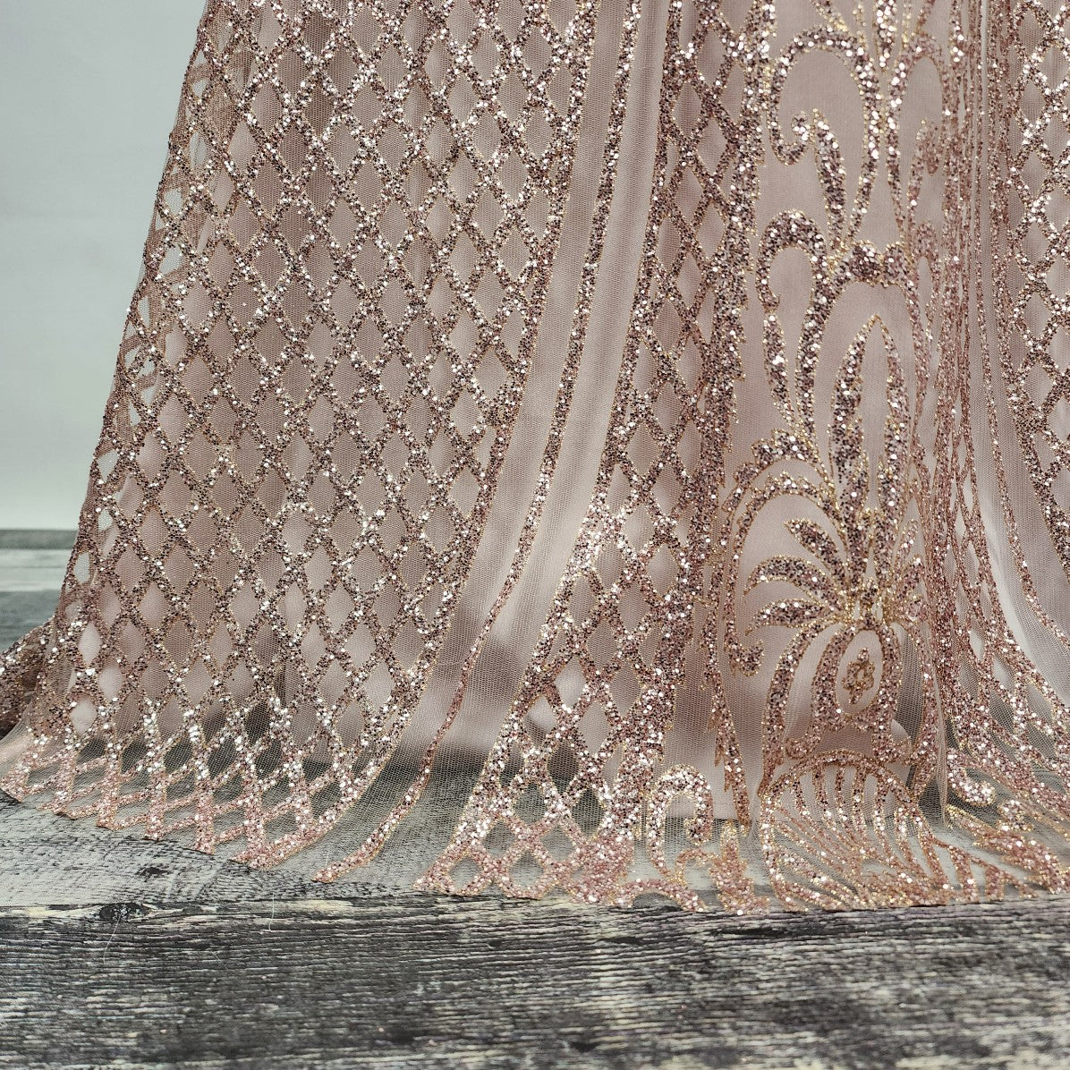 Juliet Rose Gold Sparkle Grad Gown Size M/L