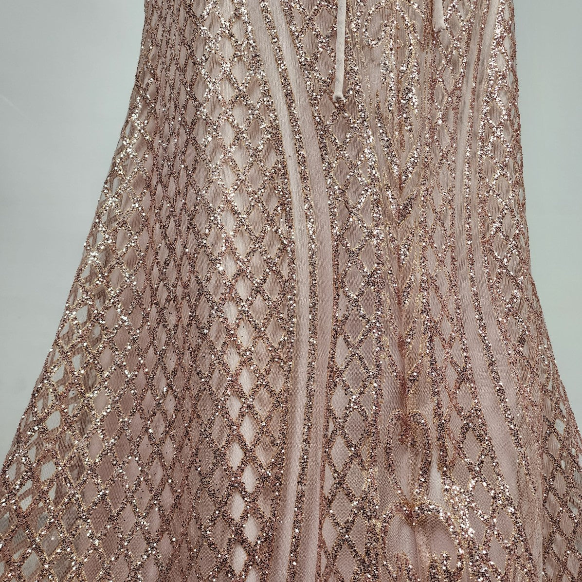 Juliet Rose Gold Sparkle Grad Gown Size M/L