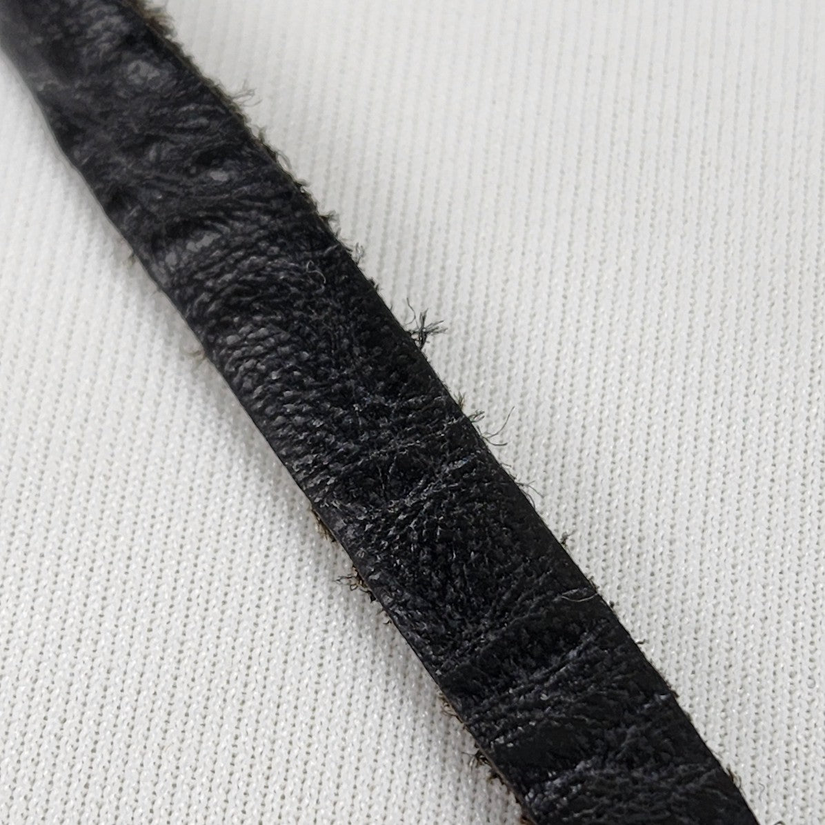 Yochi Necklace Black Natural Stone Leather