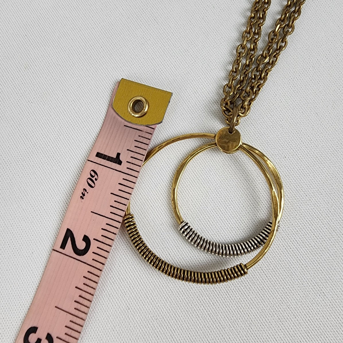 Bayer SF Bronze Necklace Multi Tone Pendant Chain