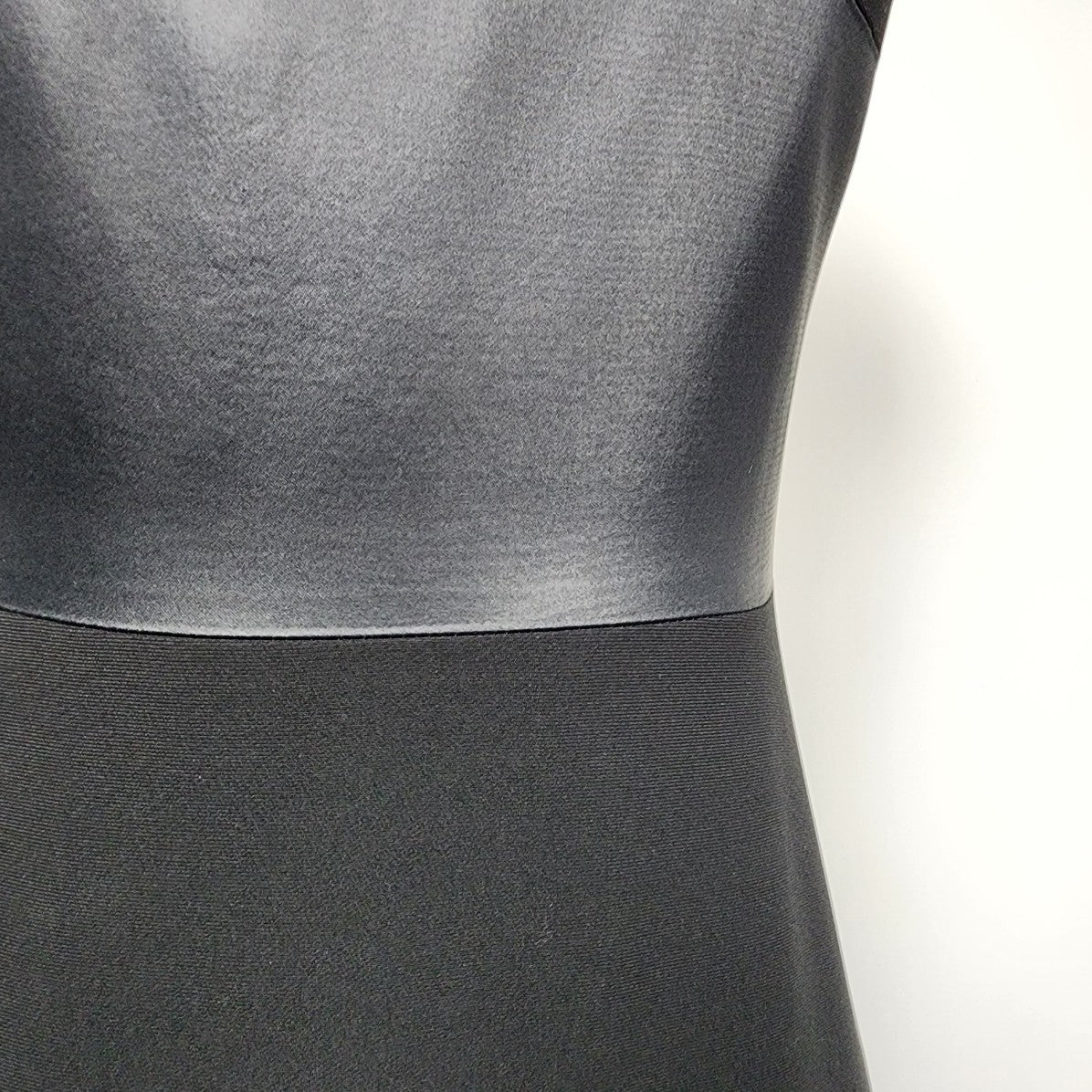 Judith & Charles Black Dress Satin Striped Midi Size 2