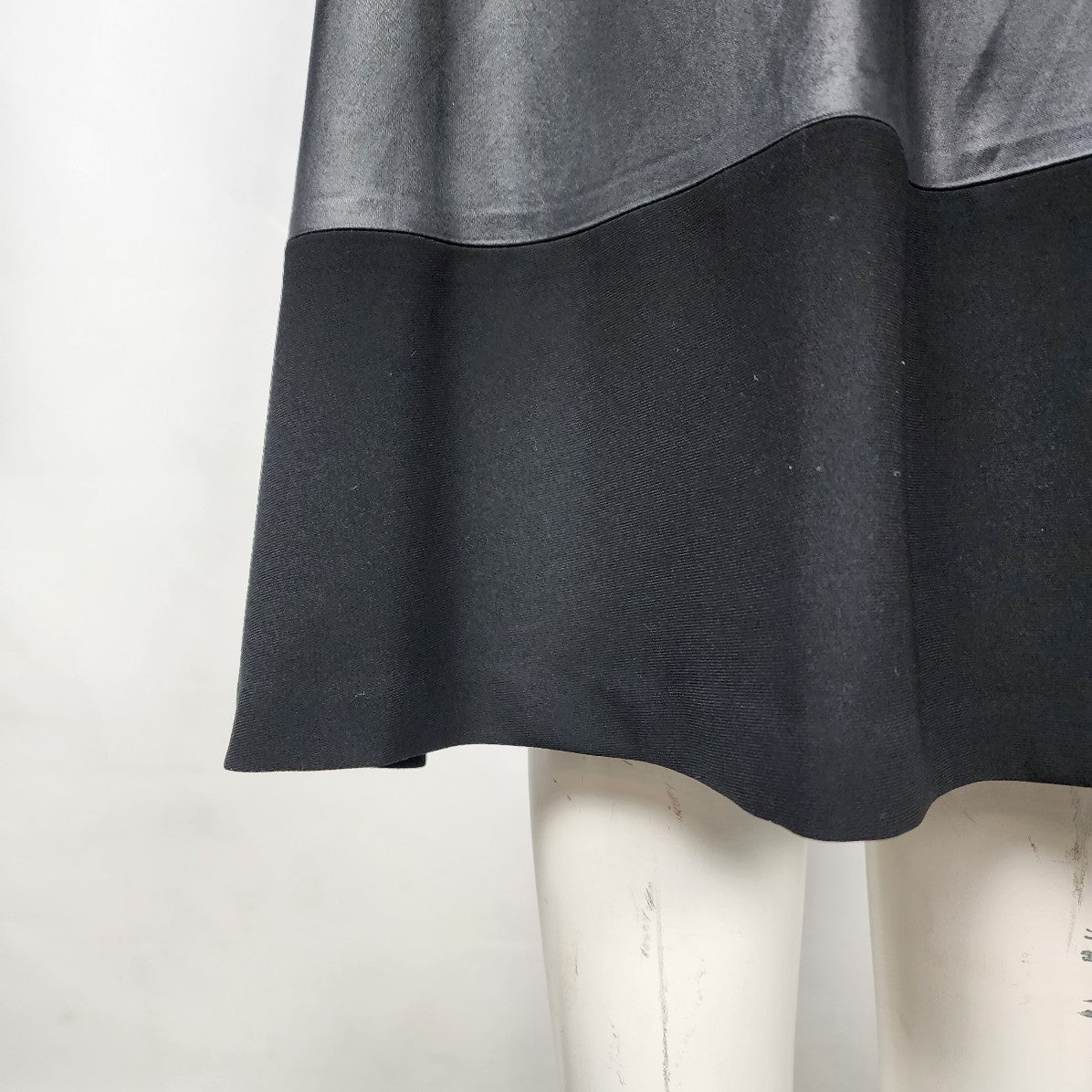 Judith & Charles Black Dress Satin Striped Midi Size 2