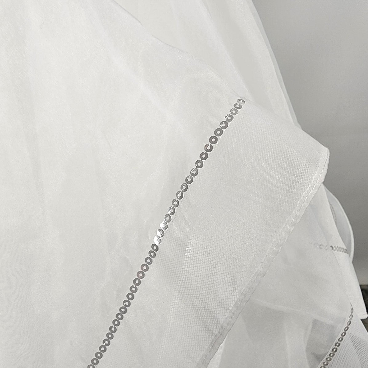 Bonny Bridal Crystal Encrusted Horse Hair Tule Wedding Gown Size S/M