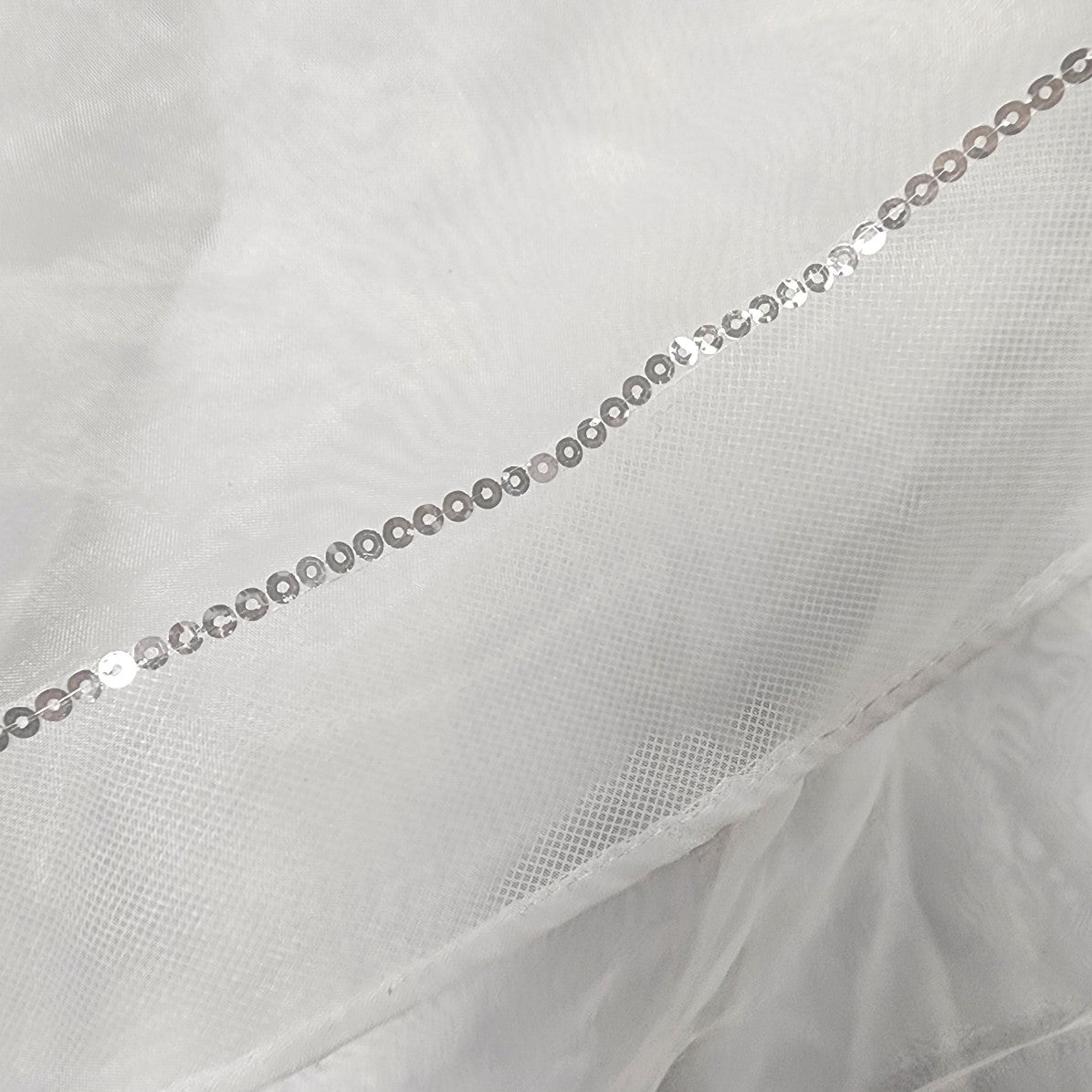 Bonny Bridal Crystal Encrusted Horse Hair Tule Wedding Gown Size S/M