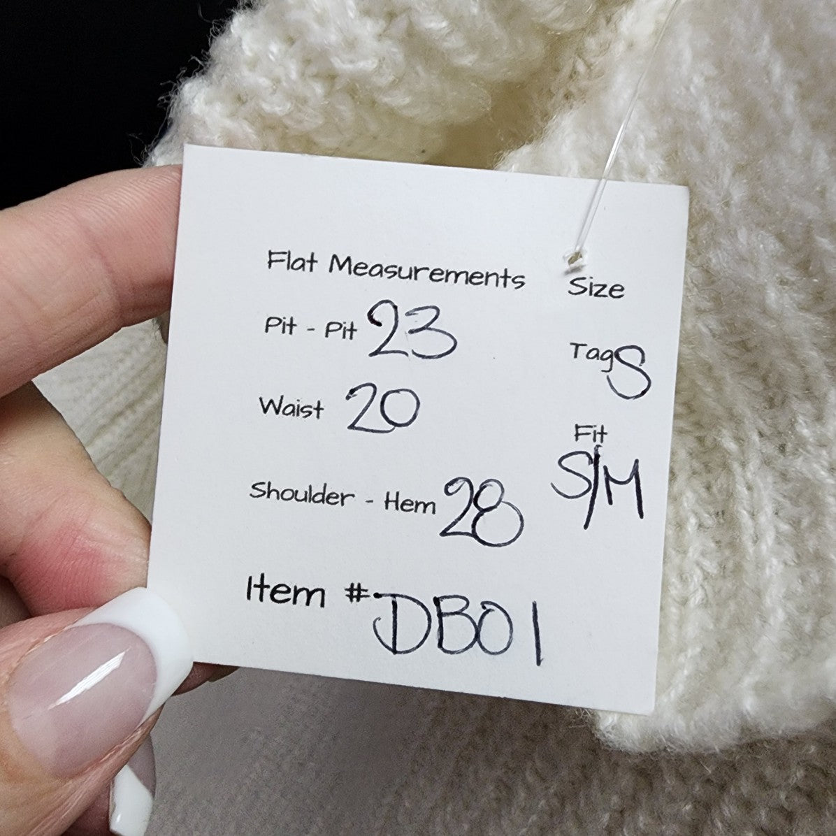 Sweet Rain Cream Knit Turtle Neck Sweater Size S/M